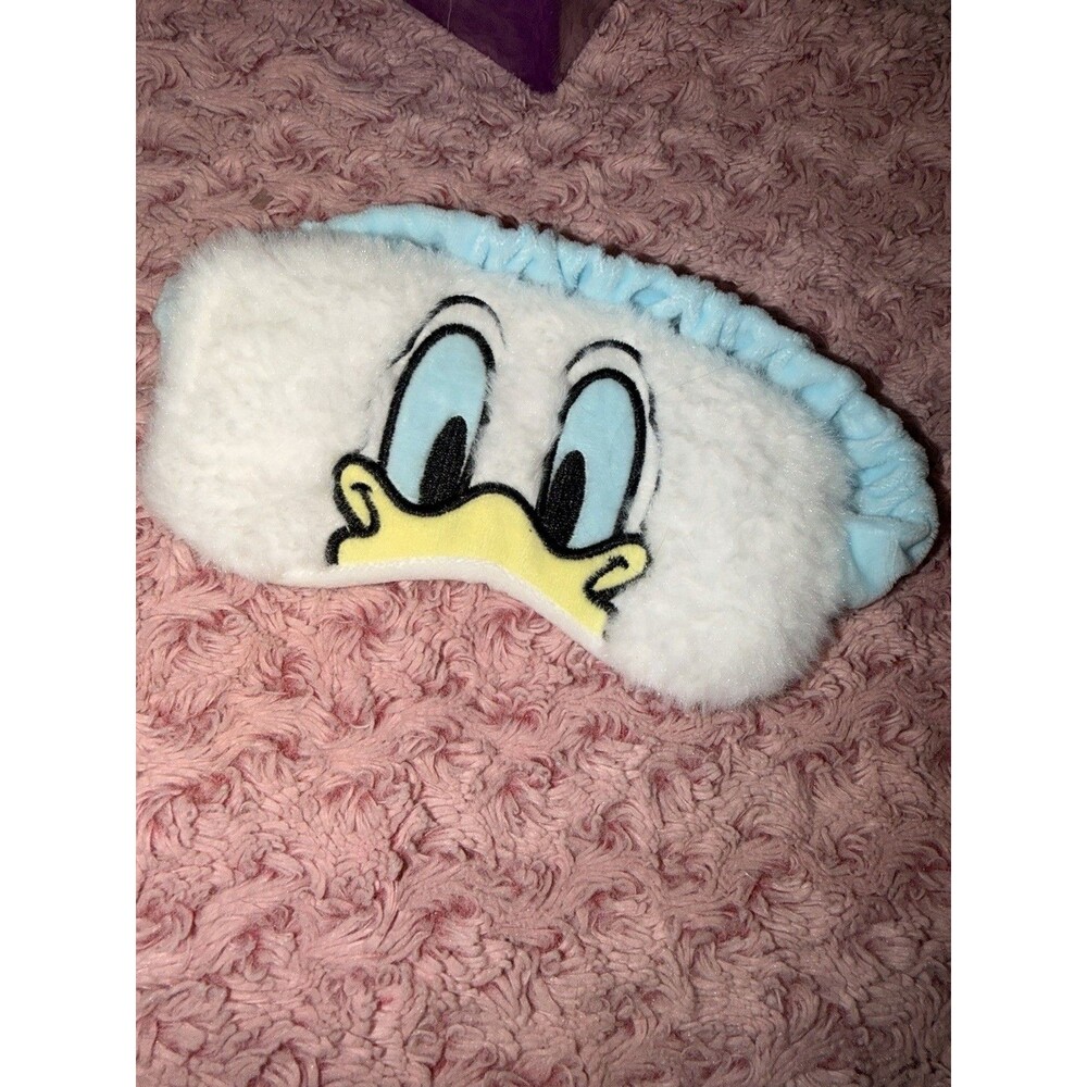 Cotton Adult Sleep mask Travel Disney Donald Duck Plush Fur Like